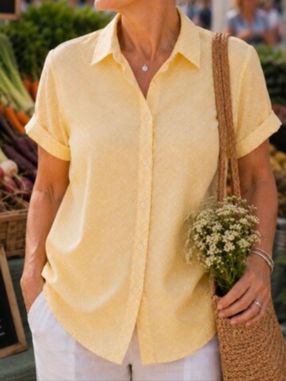Liz Claiborne Women's Medium | Rich Warm Yellow Top | Bundle & Save!